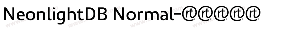 NeonlightDB Normal字体转换